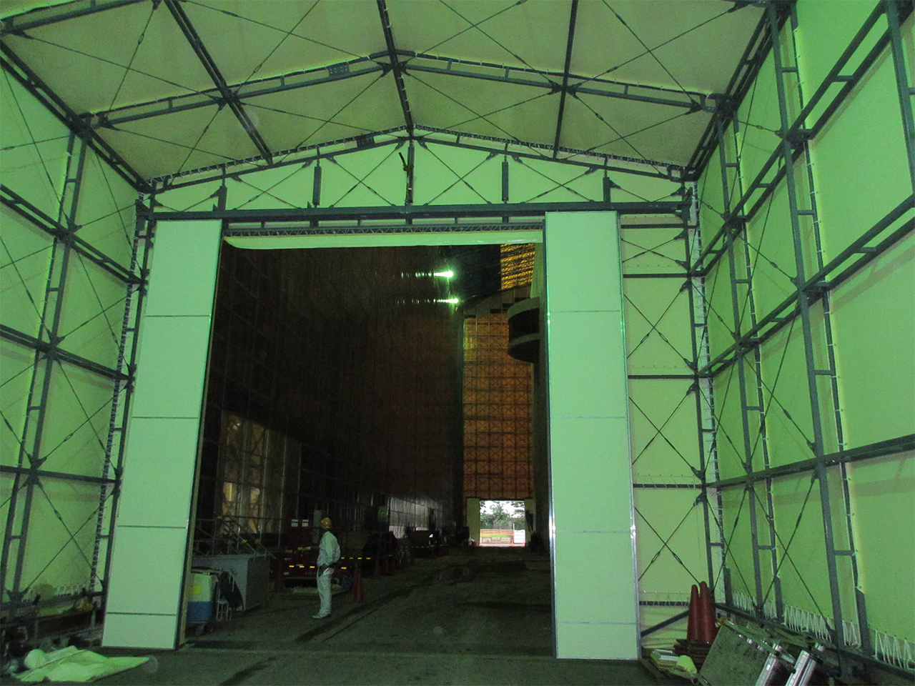 工事用小型テント